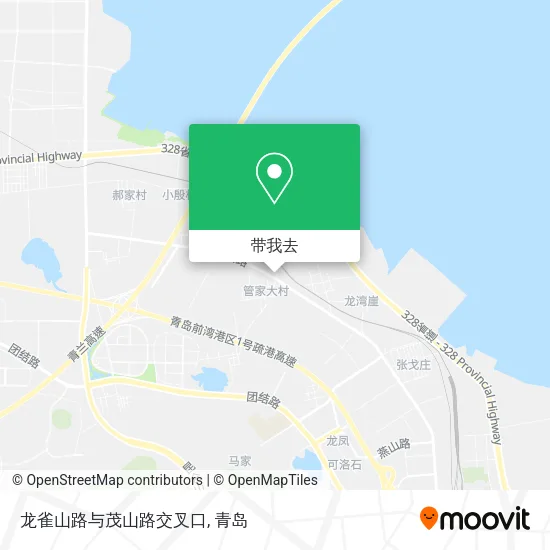 龙雀山路与茂山路交叉口地图