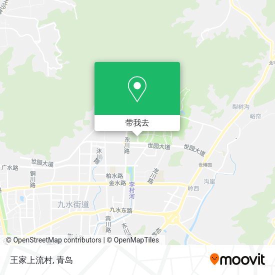 王家上流村地图