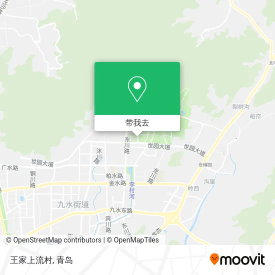 王家上流村地图