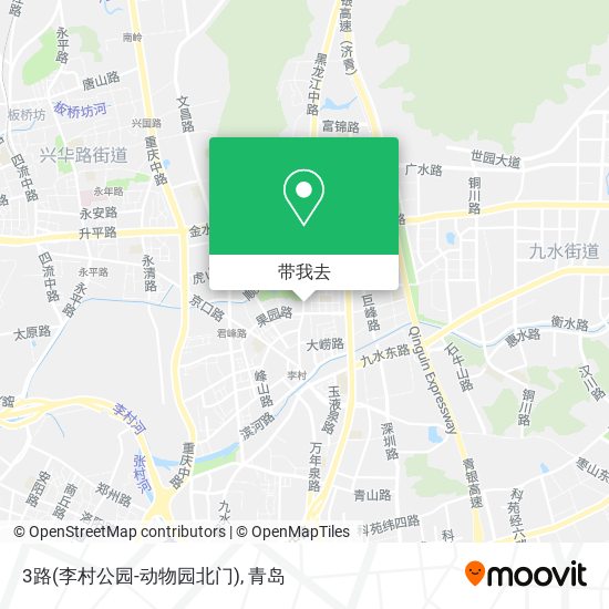3路(李村公园-动物园北门)地图