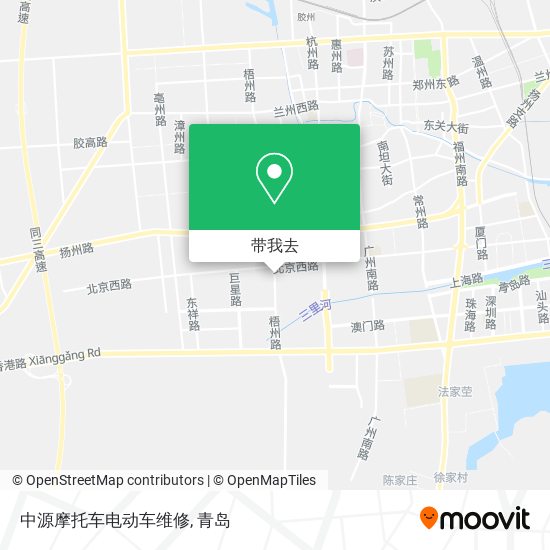 中源摩托车电动车维修地图