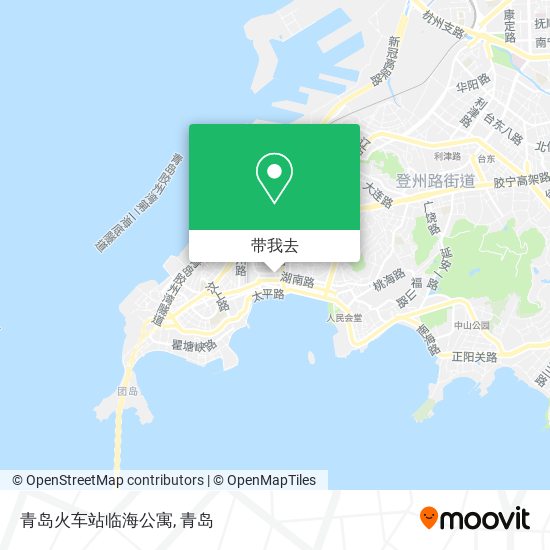 青岛火车站临海公寓地图