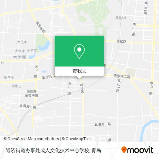 通济街道办事处成人文化技术中心学校地图