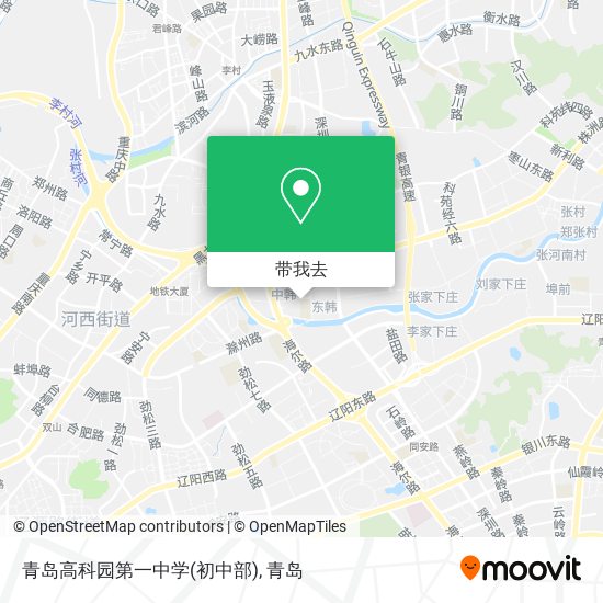 青岛高科园第一中学(初中部)地图