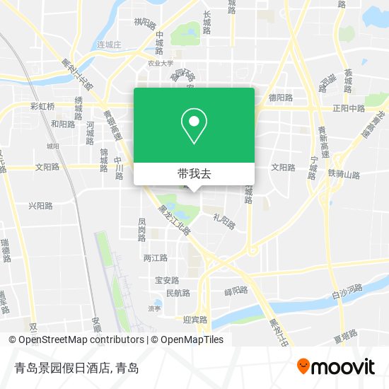 青岛景园假日酒店地图