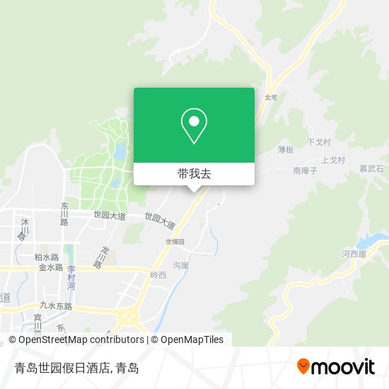 青岛世园假日酒店地图