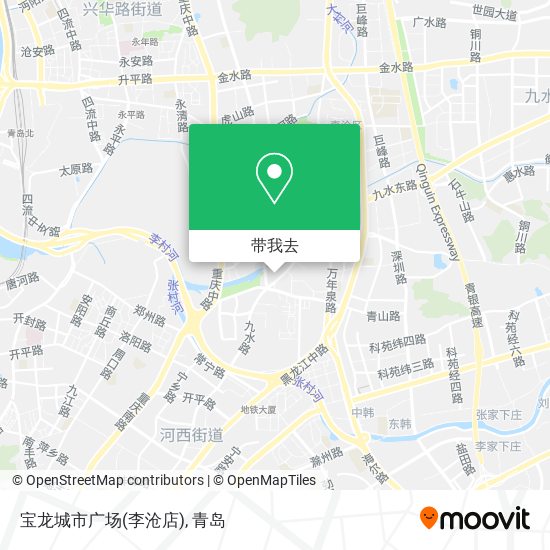 宝龙城市广场(李沧店)地图