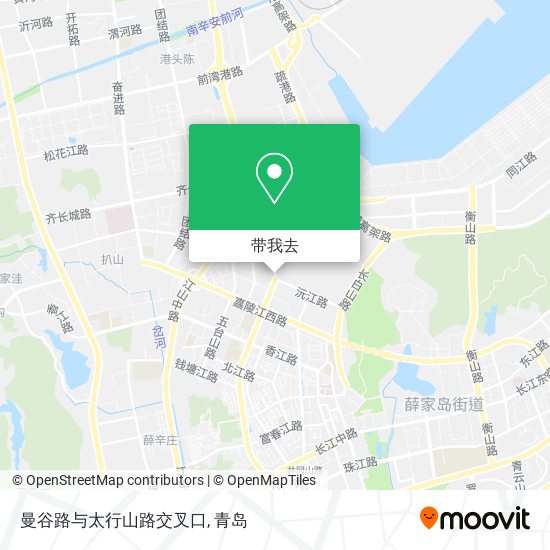 曼谷路与太行山路交叉口地图