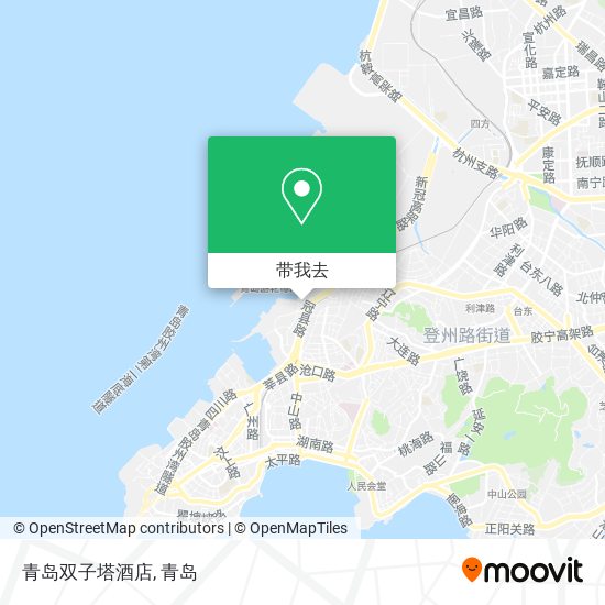 青岛双子塔酒店地图