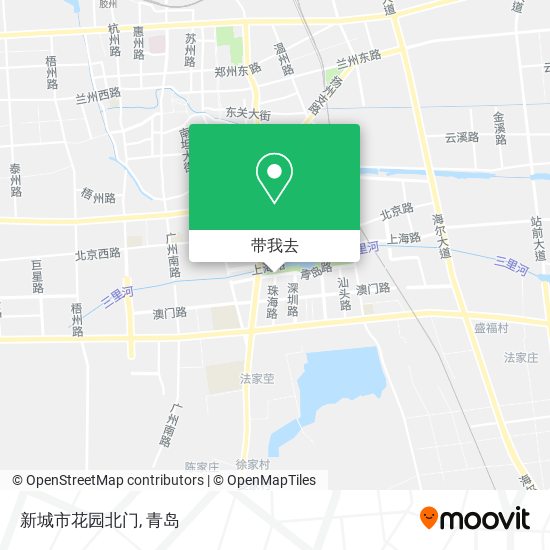 新城市花园北门地图