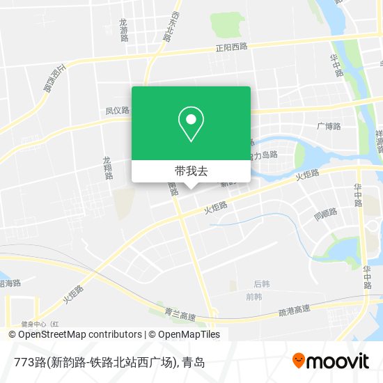 773路(新韵路-铁路北站西广场)地图