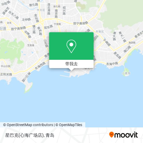 星巴克(心海广场店)地图