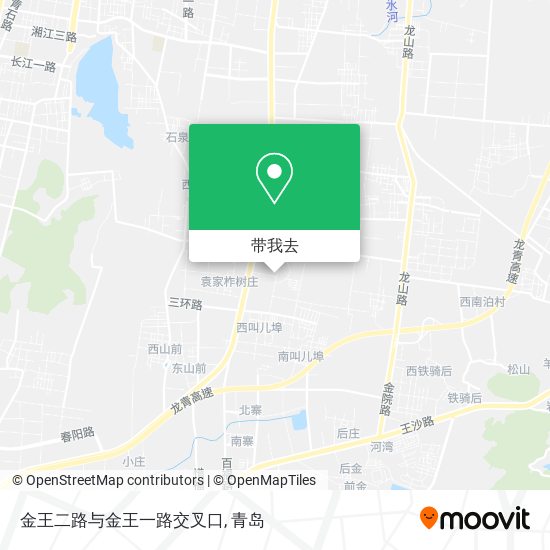 金王二路与金王一路交叉口地图