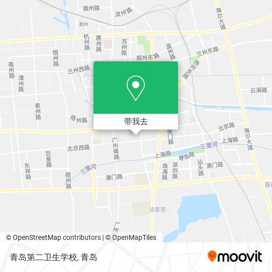 青岛第二卫生学校地图