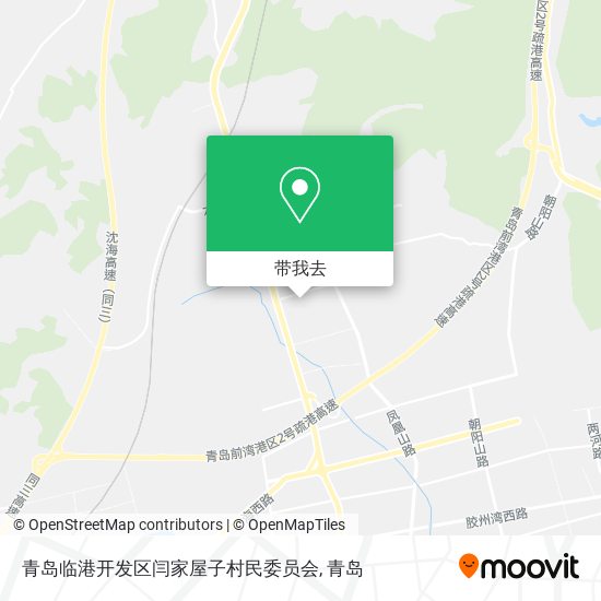 青岛临港开发区闫家屋子村民委员会地图