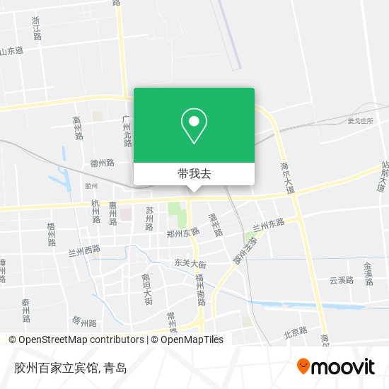 胶州百家立宾馆地图
