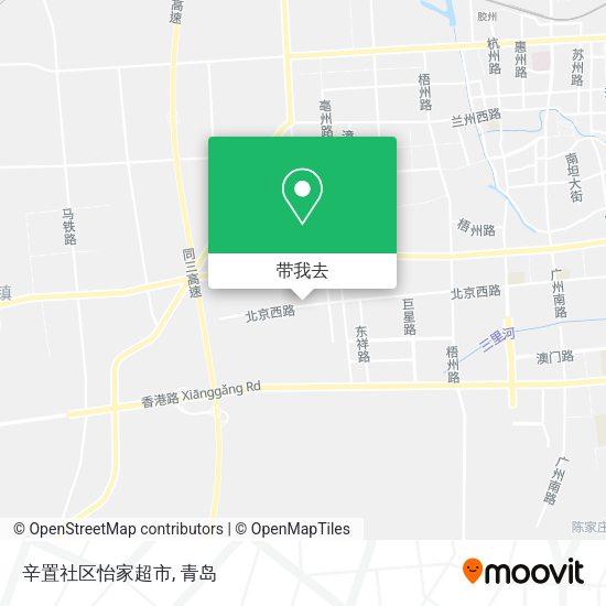 辛置社区怡家超市地图