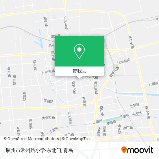 胶州市常州路小学-东北门地图