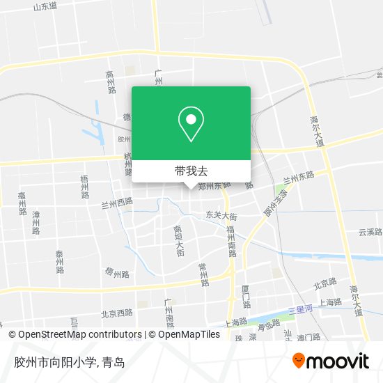 胶州市向阳小学地图