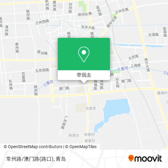 常州路/澳门路(路口)地图