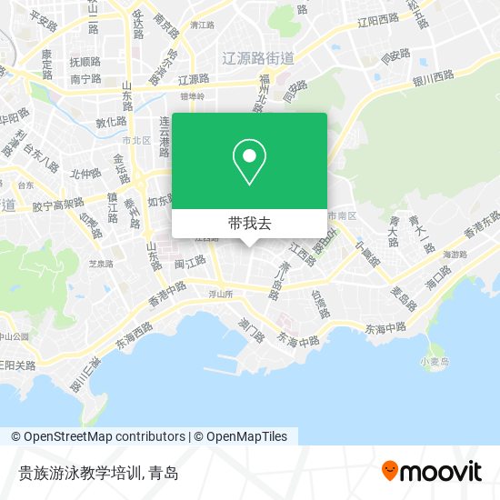 贵族游泳教学培训地图