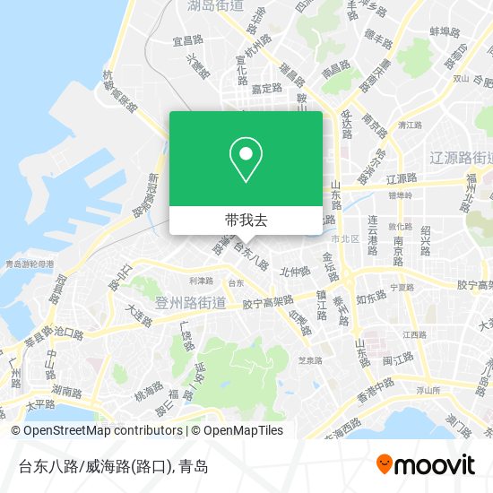 台东八路/威海路(路口)地图