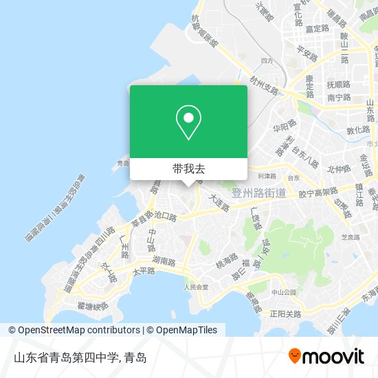 山东省青岛第四中学地图