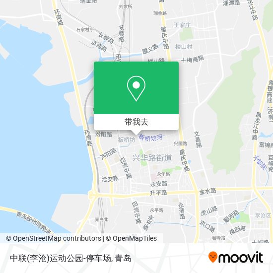 中联(李沧)运动公园-停车场地图