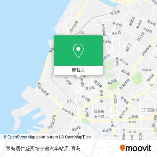 青岛居仁盛宾馆长途汽车站店地图