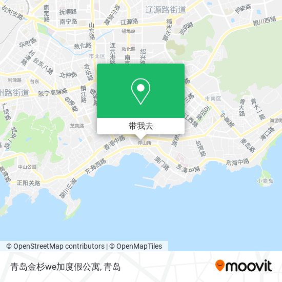 青岛金杉we加度假公寓地图