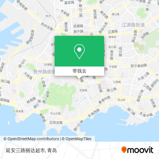 延安三路丽达超市地图