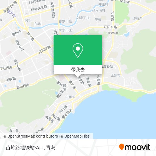 苗岭路地铁站-A口地图