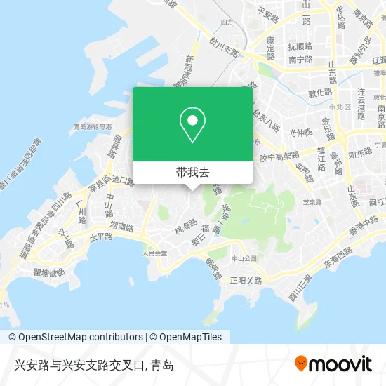 兴安路与兴安支路交叉口地图