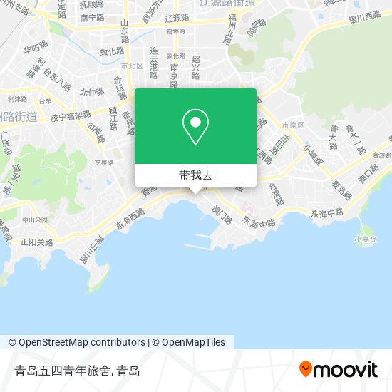 青岛五四青年旅舍地图
