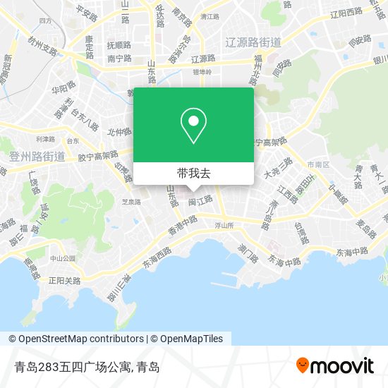 青岛283五四广场公寓地图