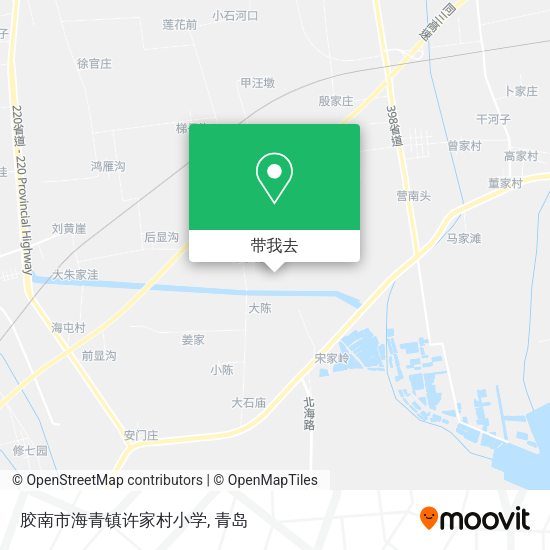 胶南市海青镇许家村小学地图