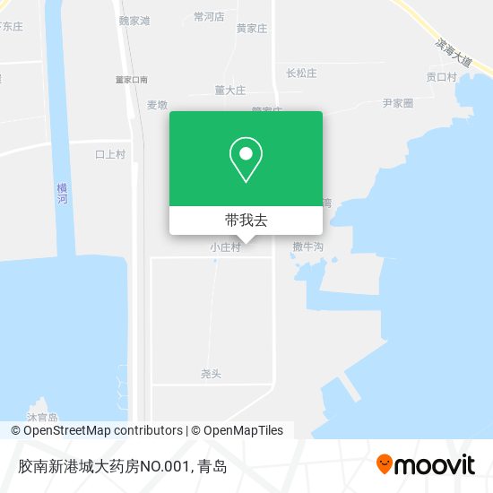 胶南新港城大药房NO.001地图