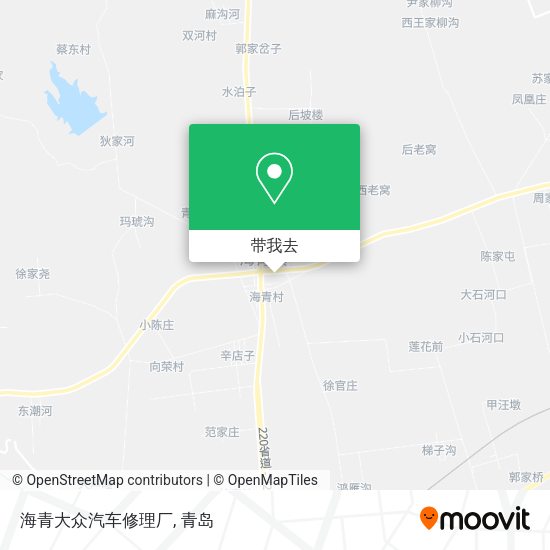 海青大众汽车修理厂地图