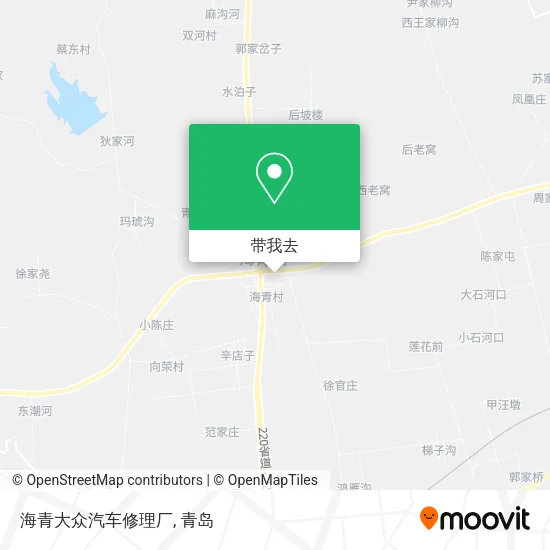海青大众汽车修理厂地图