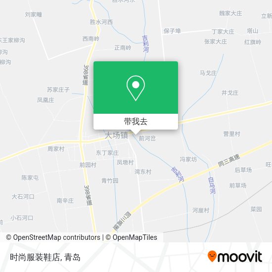 时尚服装鞋店地图