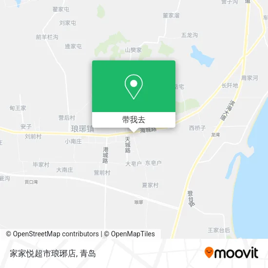 家家悦超市琅琊店地图