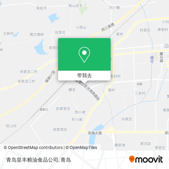 青岛皇丰粮油食品公司地图