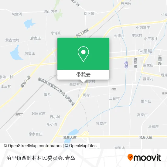 泊里镇西封村村民委员会地图