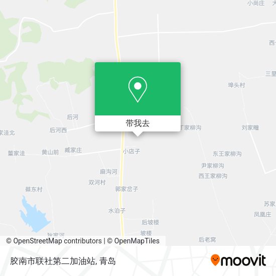 胶南市联社第二加油站地图