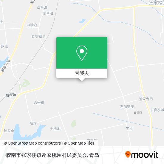 胶南市张家楼镇逄家桃园村民委员会地图