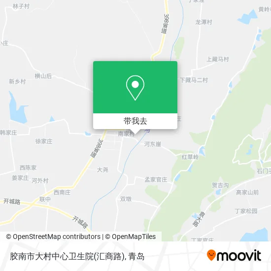 胶南市大村中心卫生院(汇商路)地图