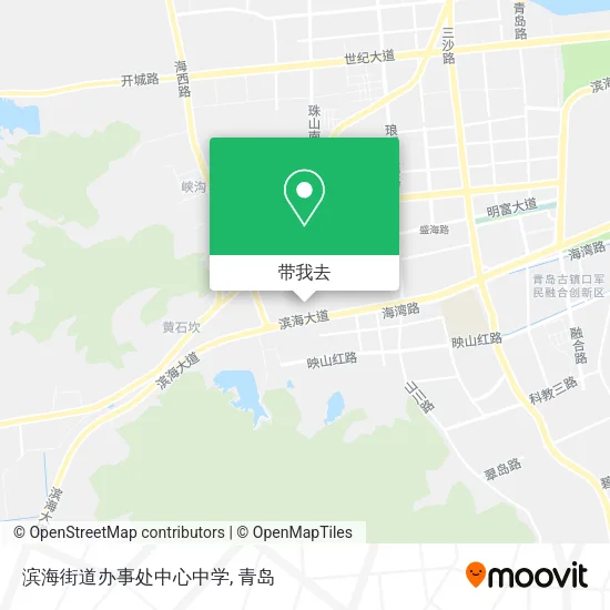 滨海街道办事处中心中学地图
