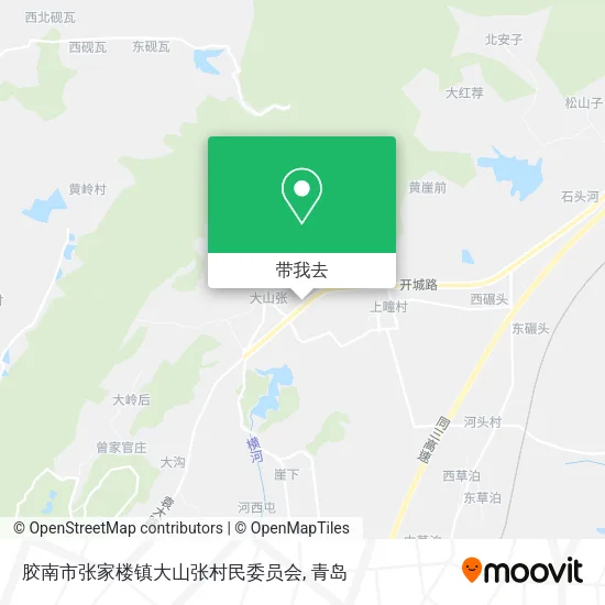 胶南市张家楼镇大山张村民委员会地图