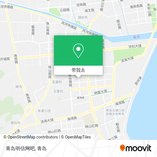 青岛明信网吧地图