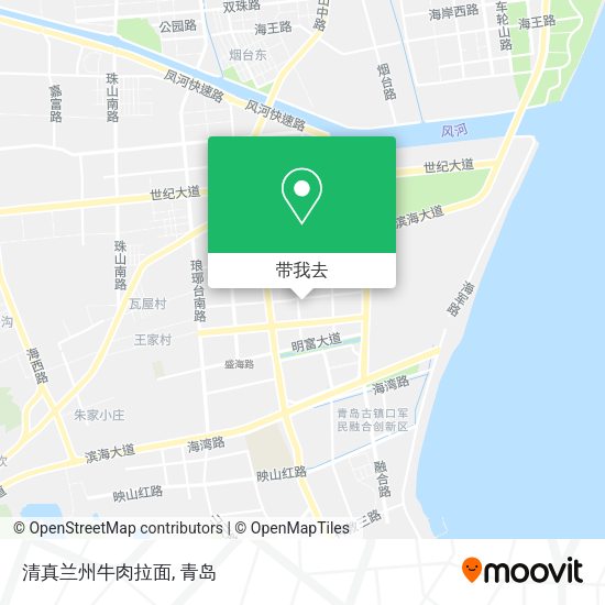 清真兰州牛肉拉面地图